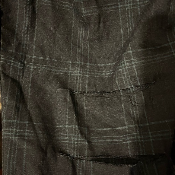 Disturbia- size UK16- blu/bk tartan overalls w/pockets, zip side. EUC. - Picture 6 of 9